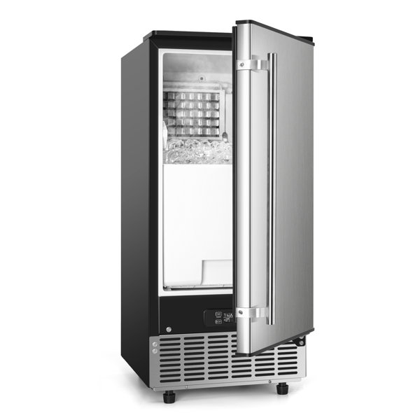 Simzlife 80LBS Daily Production Cube Clear Ice Freestanding/Builtin
